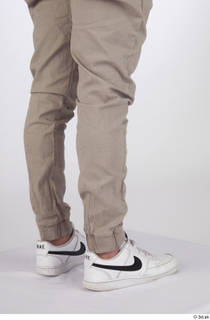 Gilbert beige trousers calf casual dressed white sneakers 0006.jpg